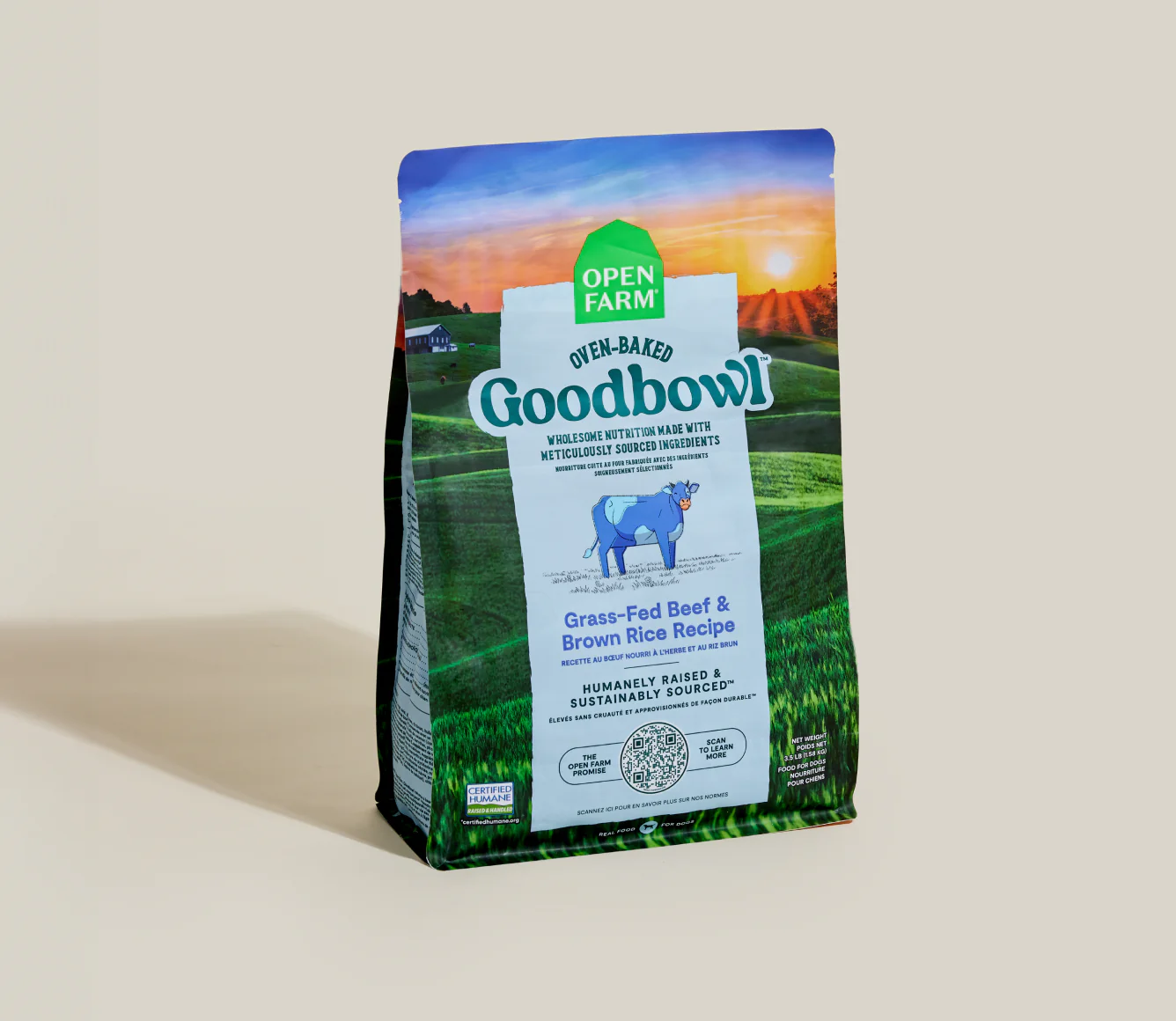 Goodbowl Grass-Fed Beef & Brown Rice Recipe Dry Dog Food Image 0