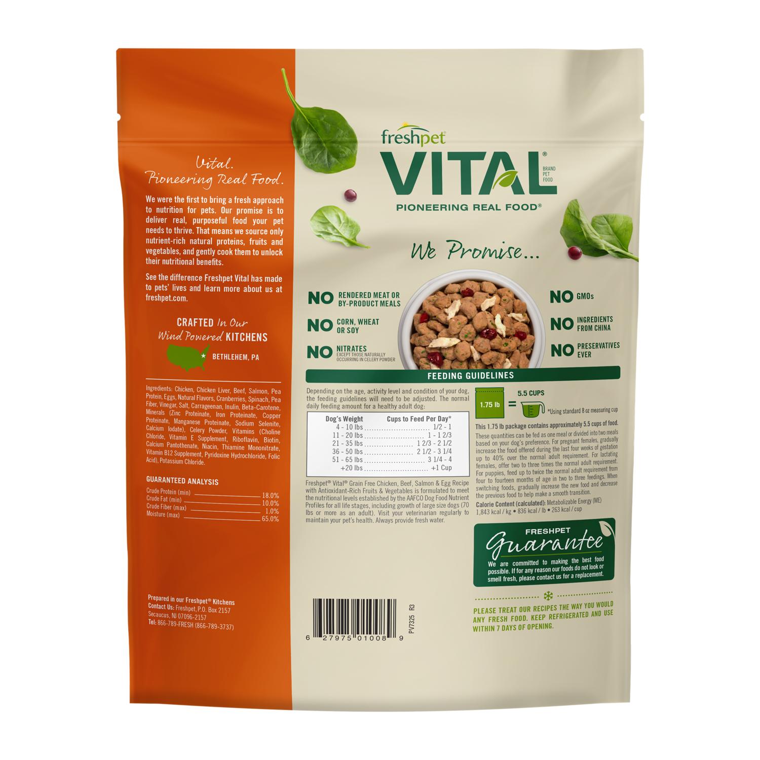 Grain Free Chicken, Beef & Salmon Fresh Dog Food Image 1