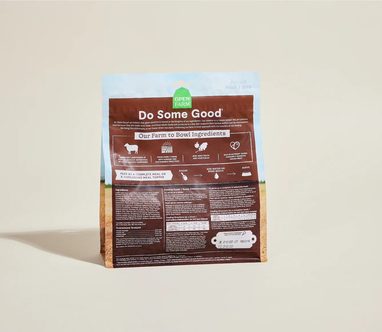 Pasture-Raised Lamb Freeze-Dried Raw Dog Food Image 3