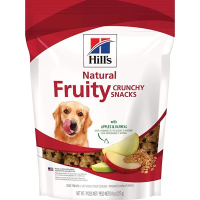 Natural Fruity Snacks Crunchy Dog Treats Apples Oatmeal Image