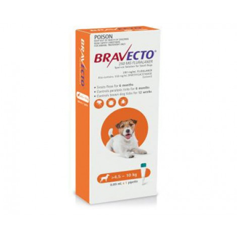 Image for Bravecto Spot On for Small Dogs Orange