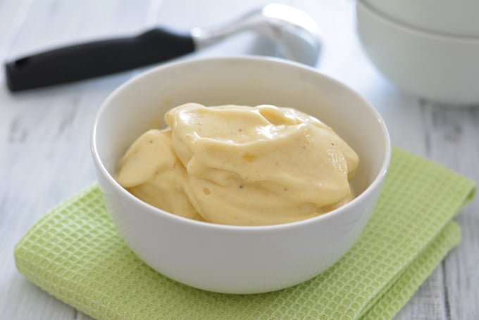 Banana pineapple ice cream Image