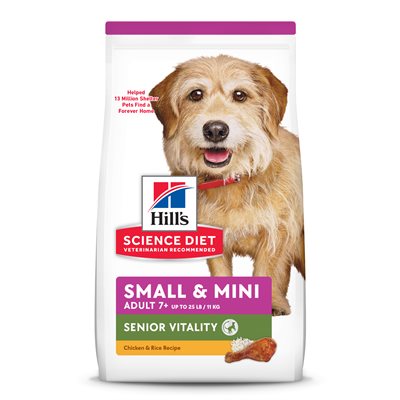 Senior Vitality Dog Small & Mini Chicken & Rice Image 0
