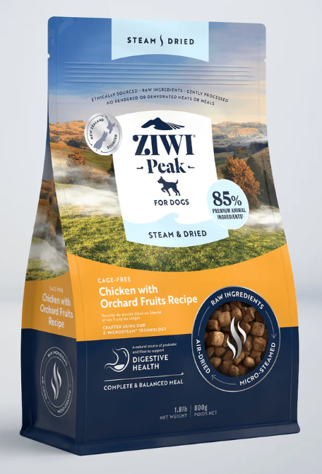 Ziwi Steam dried Chicken with Orchard Fruits Recipe Image 0