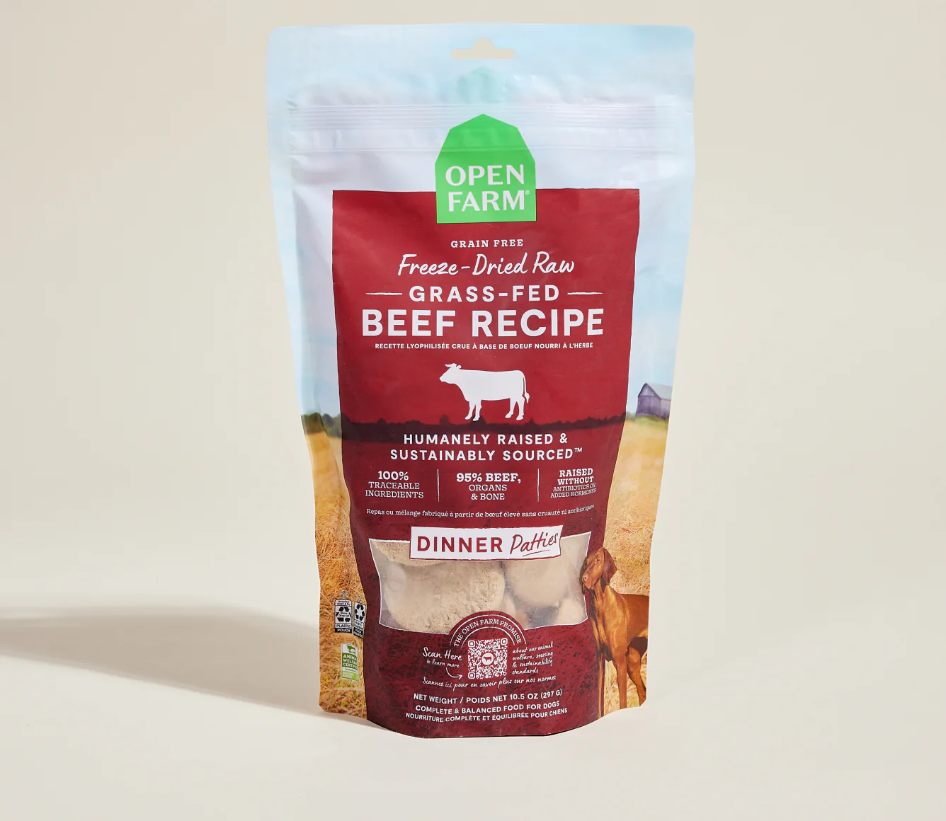 Grass-Fed Beef Freeze-Dried Raw Patties Freeze-Dried Dog Food Image 0