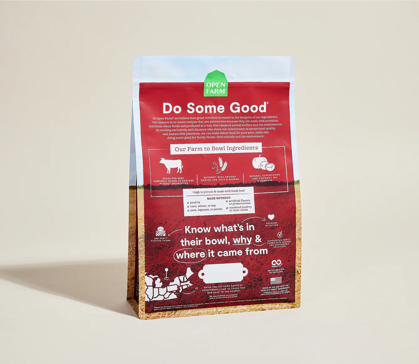 Grass-Fed Beef & Ancient Grains Dry Dog Food Image 3