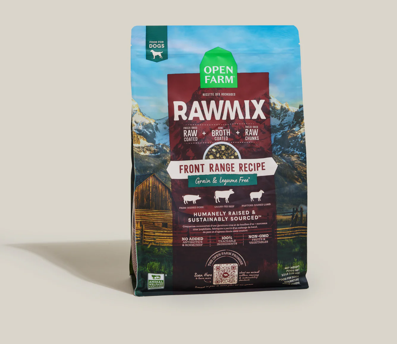 RawMix Front Range Recipe Grain & Legume Free Dry Dog Food Image 0
