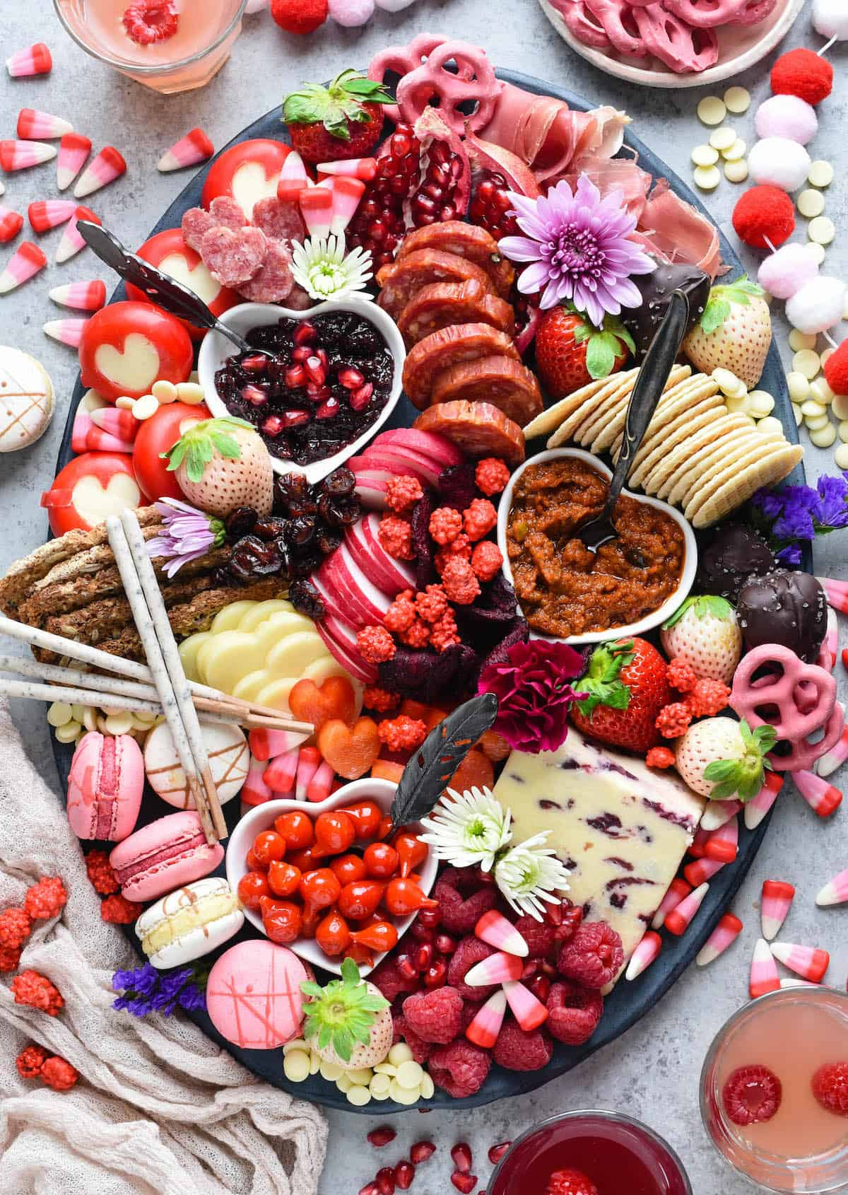 Valentines day charcuterie board Image