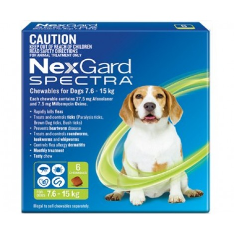 Image for Nexgard Spectra Green Medium Dog
