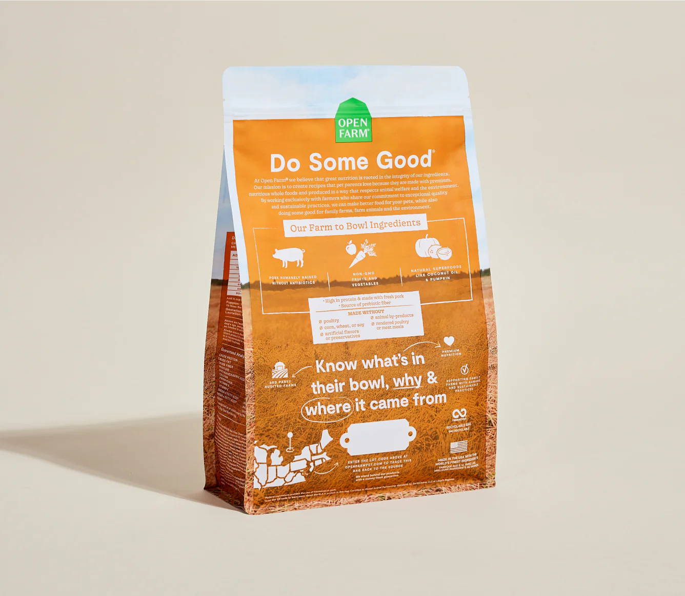 Farmer's Table Pork Dry Dog Food Image 3