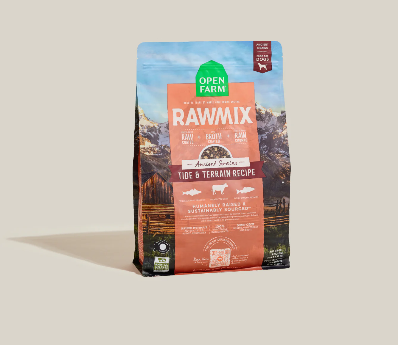 RawMix Tide & Terrain with Ancient Grains Dry Dog Food Image 0
