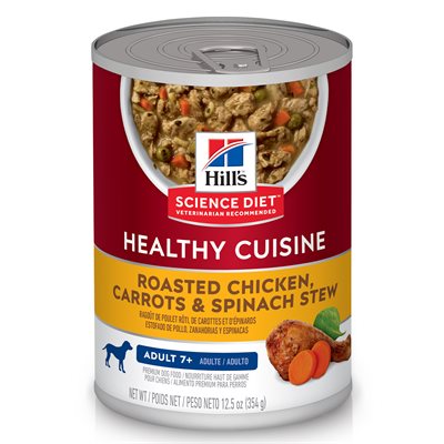 Senior Healthy Cuisine Dog Chicken Carrots & Spinach Image 0