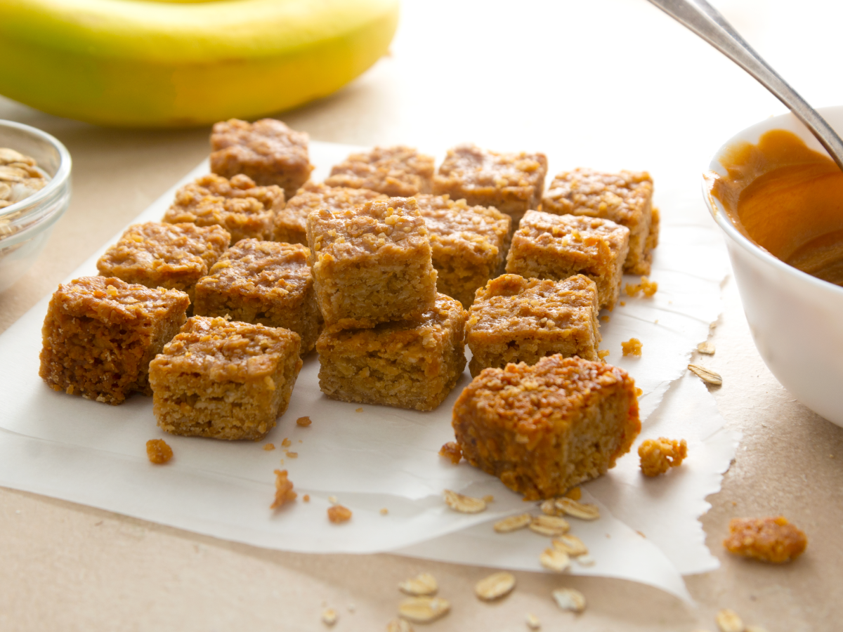 Peanut butter banana bites Image