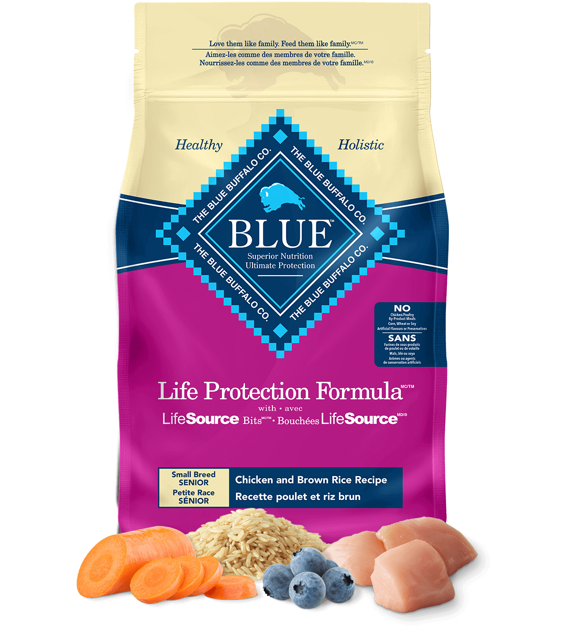 Life Protection Small Breed Senior Dog Chicken & Brown Rice Image