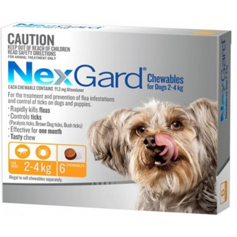 Image for Nexgard Orange Extra Small Dog
