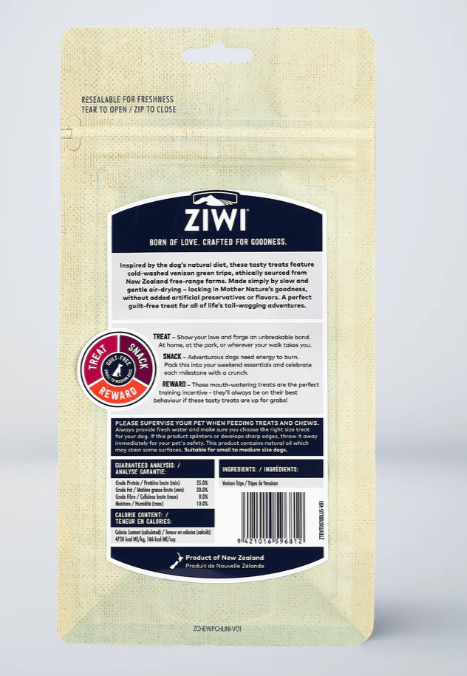 Ziwi Venison Green Tripe treats Image 1