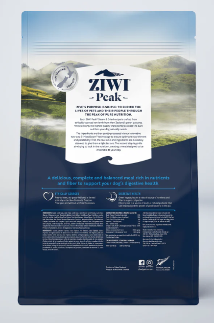 Ziwi Steam dried Lamb with Green Vegetables Recipe Image 2