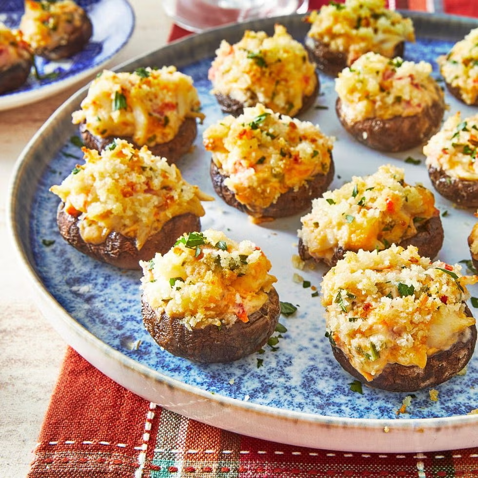 Crab-Stuffed Mushrooms Image