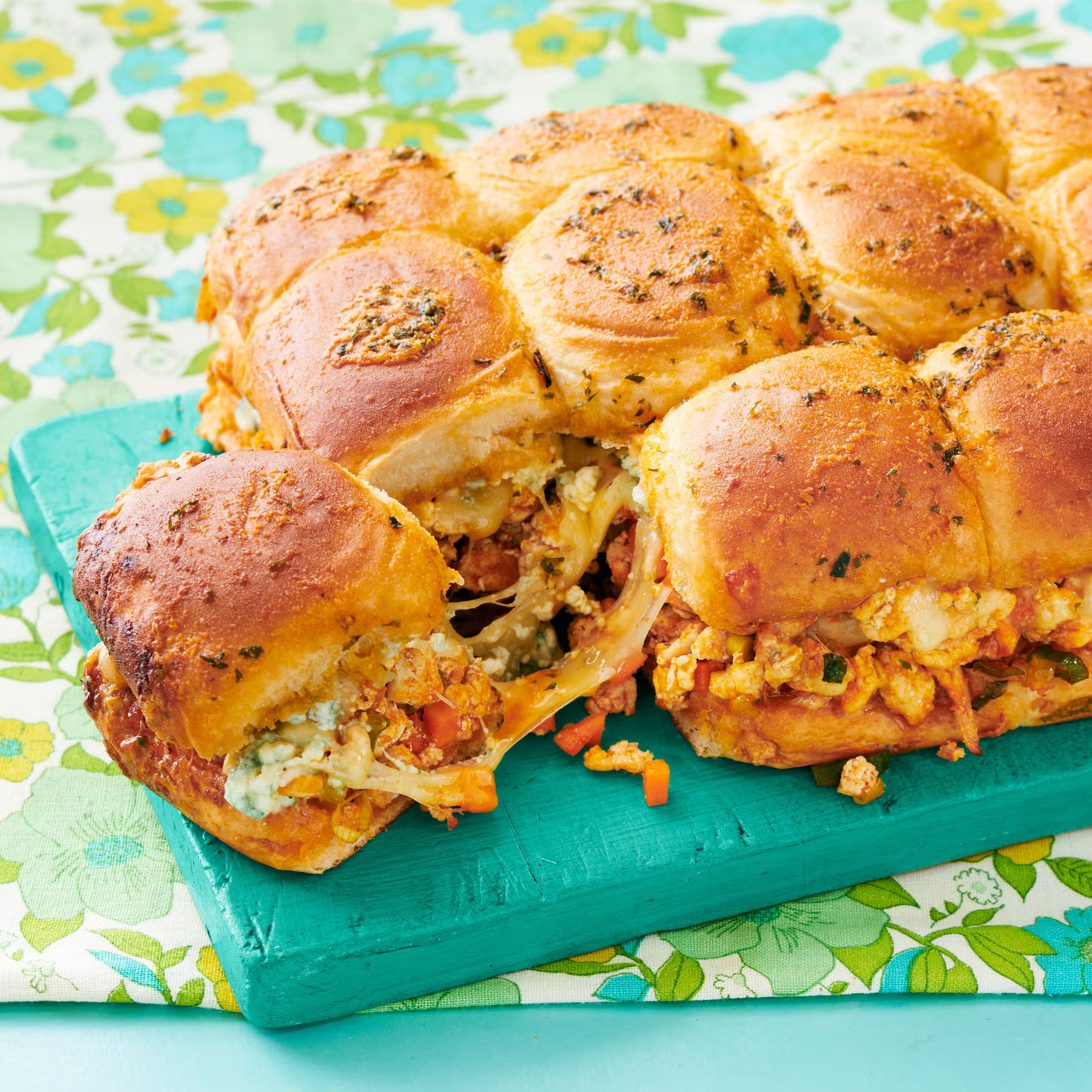 Pull-Apart Buffalo Chicken Sliders Image
