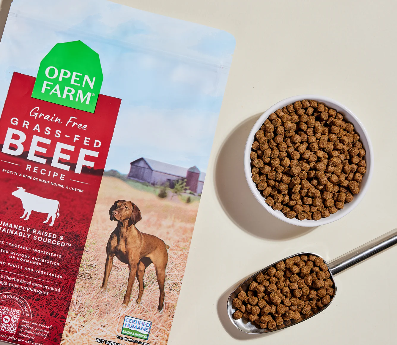 Grass-Fed Beef Dry Dog Food Image 1