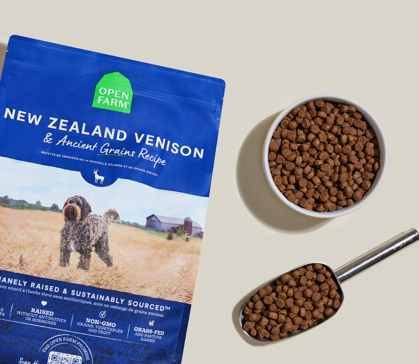 New Zealand Venison & Ancient Grains Recipe Dry Dog Food  Image 1