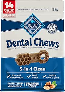 Dental Chews Dog Treats Chicken & Spearmint Medium Image 0