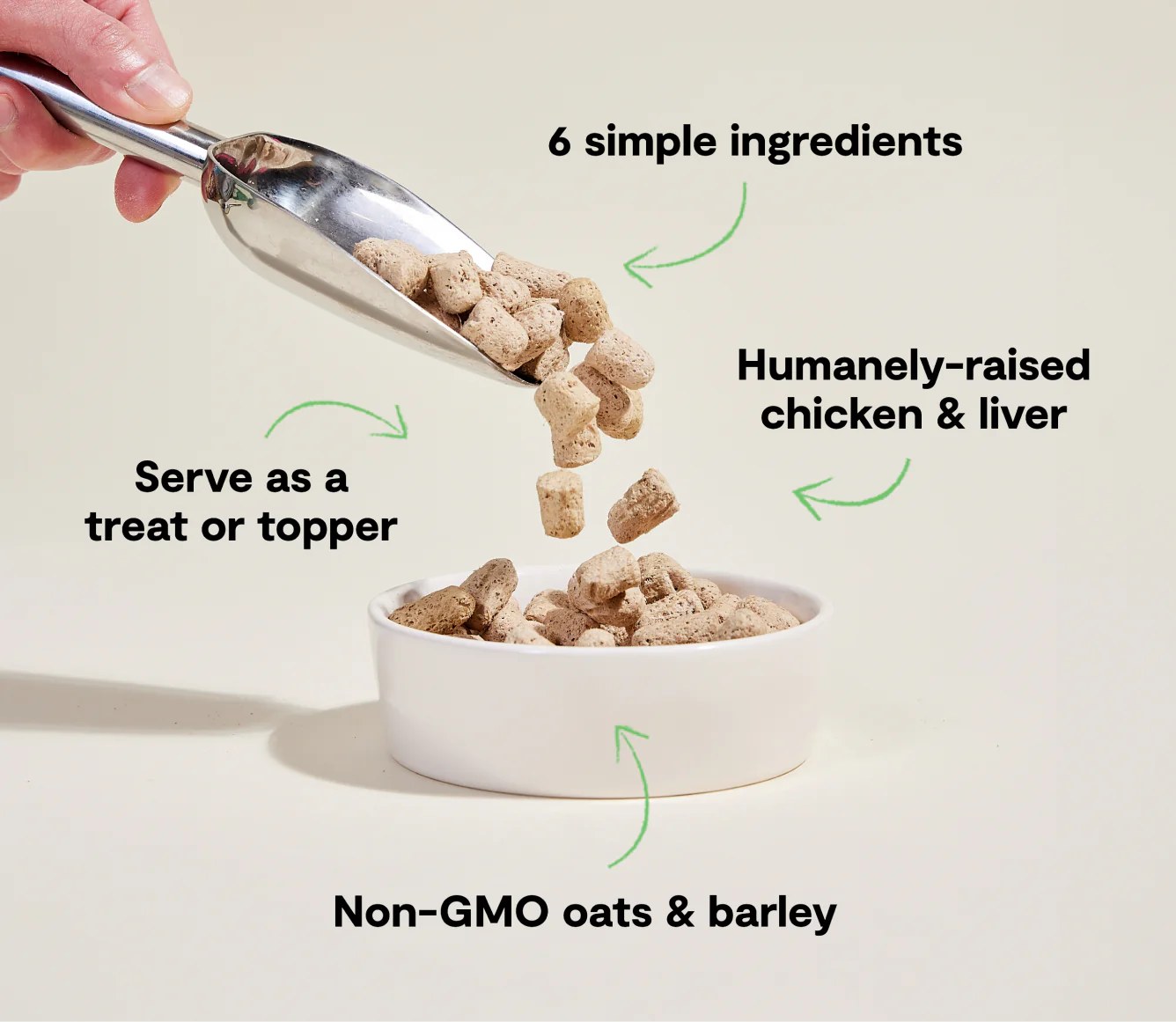 Goodbowl Harvest Chicken Recipe with Wholesome Grains Freeze-Dried Raw Dog Food Image 2
