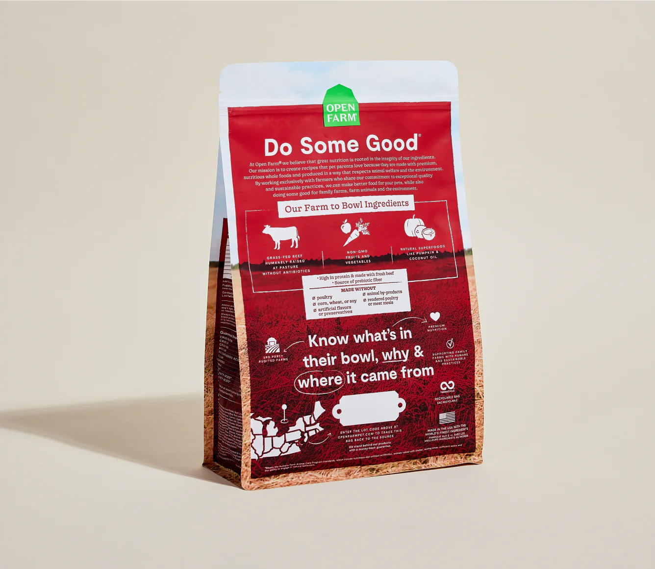 Grass-Fed Beef Dry Dog Food Image 3