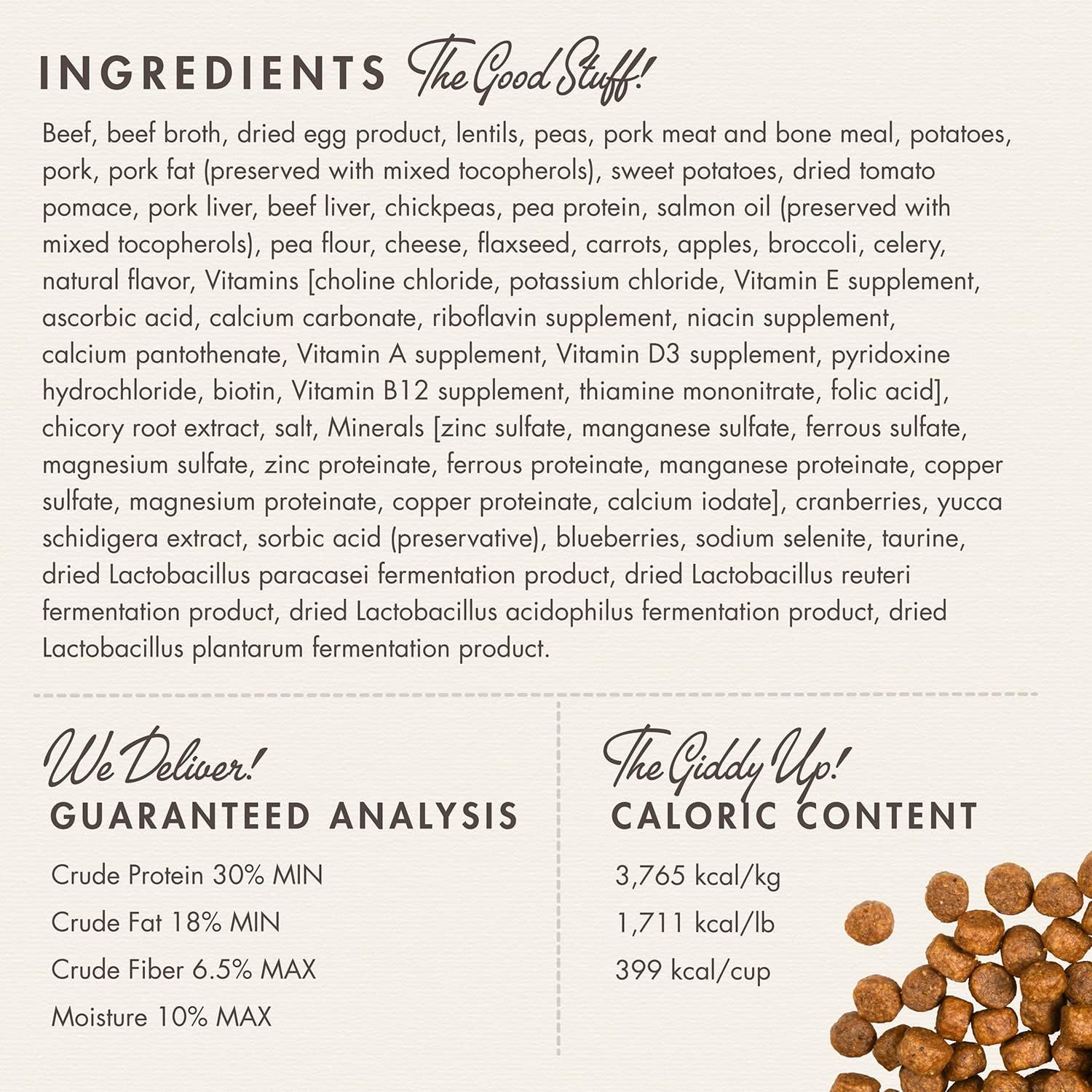 Beef Frittata Veg® Recipe Dry Dog Food Image 1