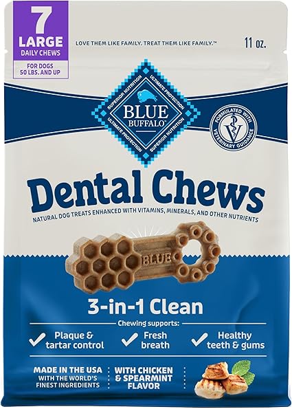 Dental Chews Dog Treats Chicken & Spearmint Large Image 0