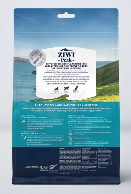 Ziwi Air dried Mackerel & Lamb Recipe Image 1