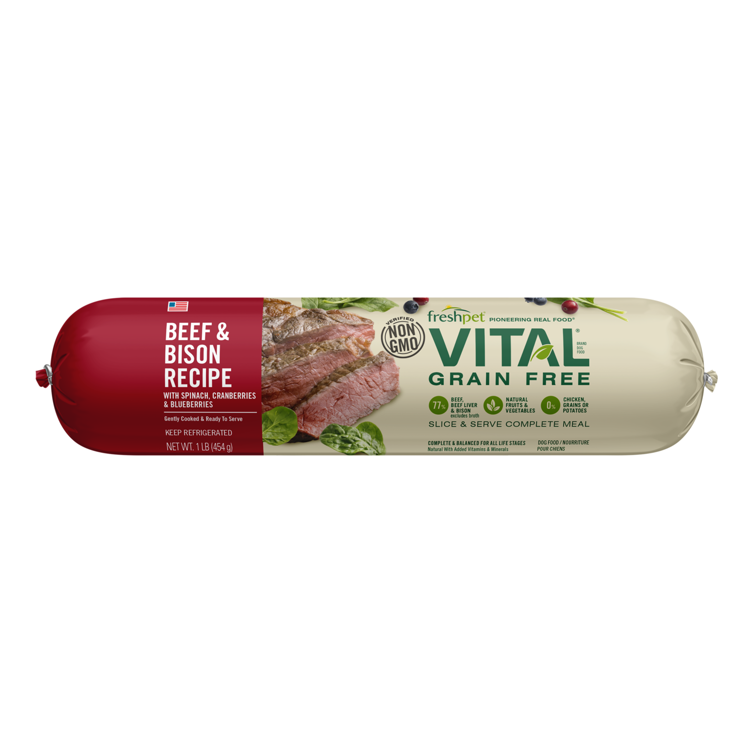 Grain Free Beef & Bison Fresh Dog Food Image 0