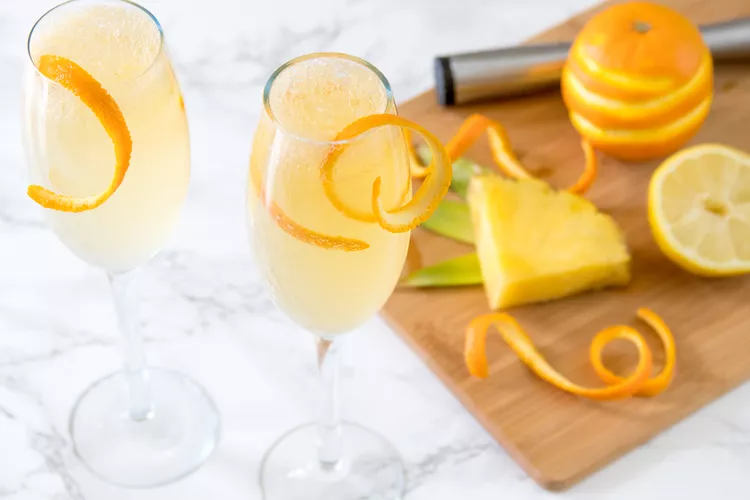 Pineapple Mimosa Cocktail Recipe Image