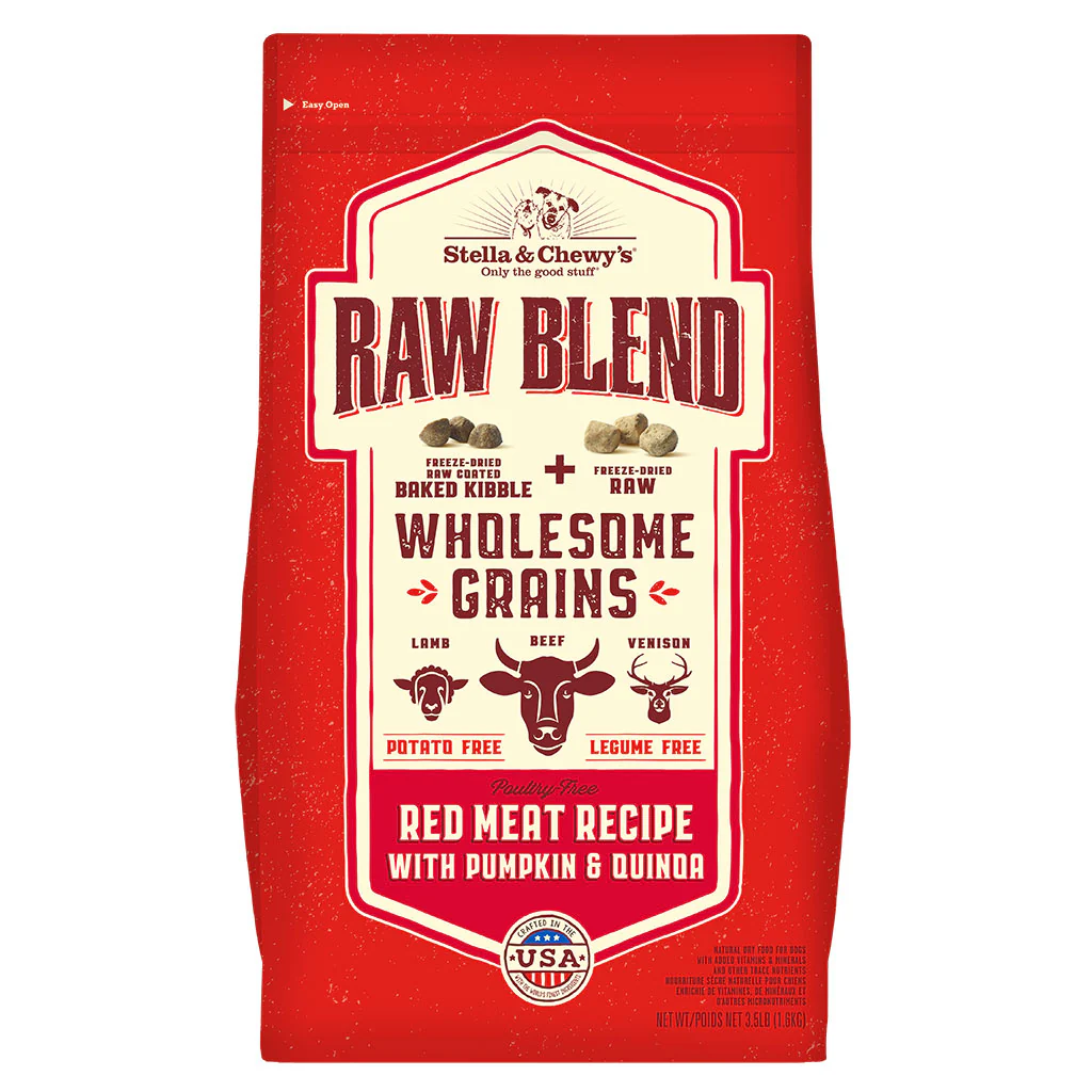 Red Meat Recipe with Pumpkin & Quinoa Raw Blend Baked Kibble with Wholesome Grains Dry Dog Food Image