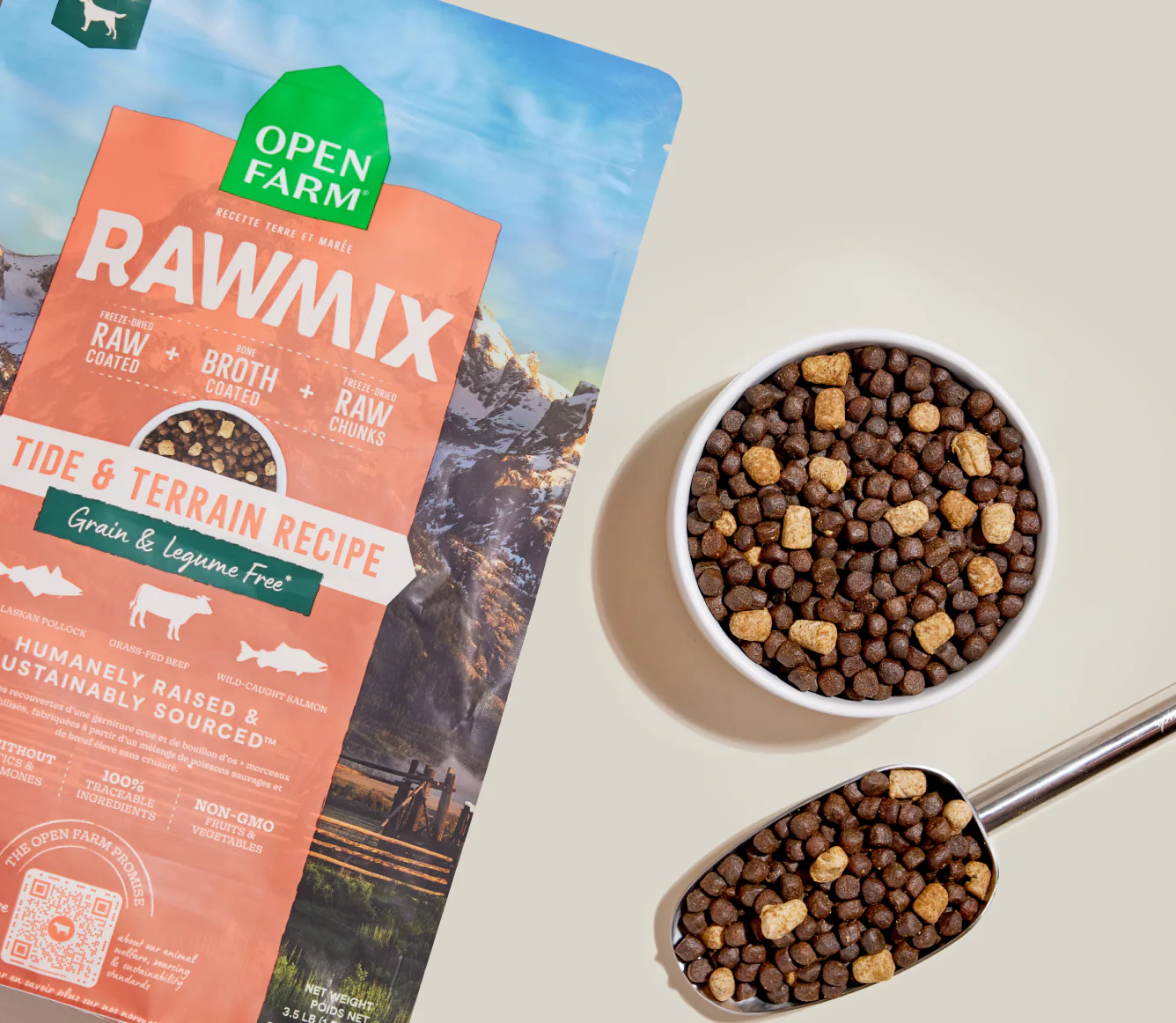 RawMix Tide & Terrain Freeze-Dried Raw Morsels Freeze-Dried Dog Food Image 1