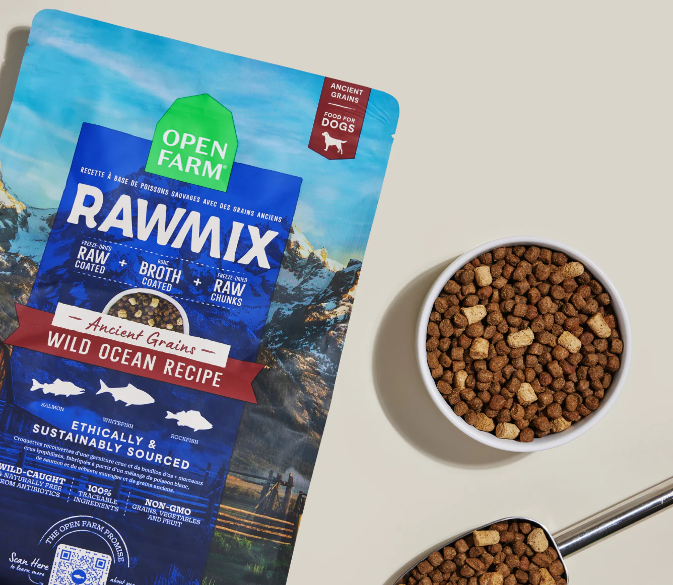 RawMix Wild Ocean Recipe with Ancient Grains Dry Dog Food Image 1
