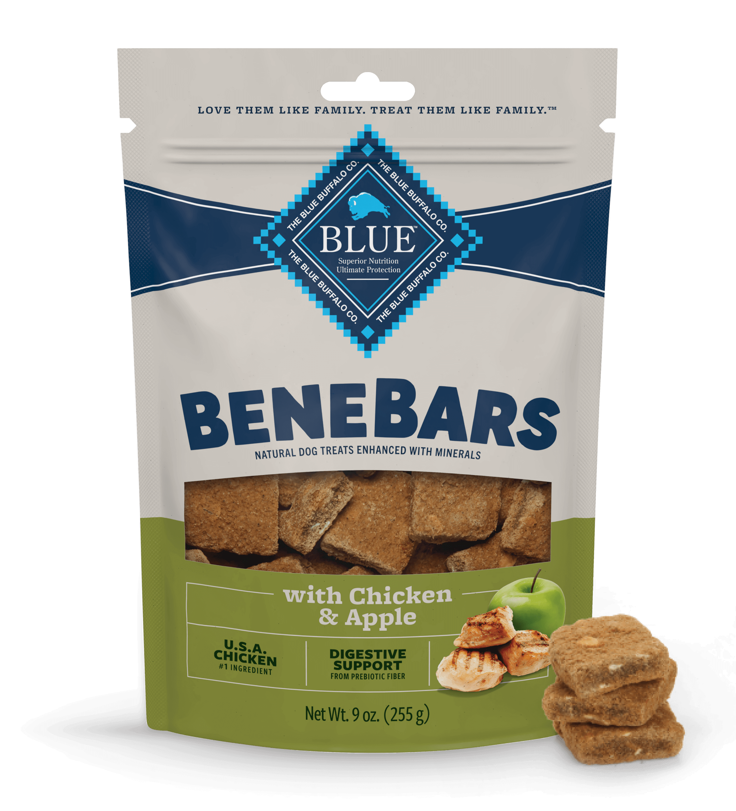 Benebars Dog Treats Digestive Chicken & Apple Image 0
