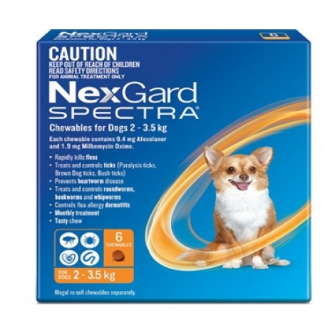 Image for Nexgard Spectra Orange Extra Small Dog