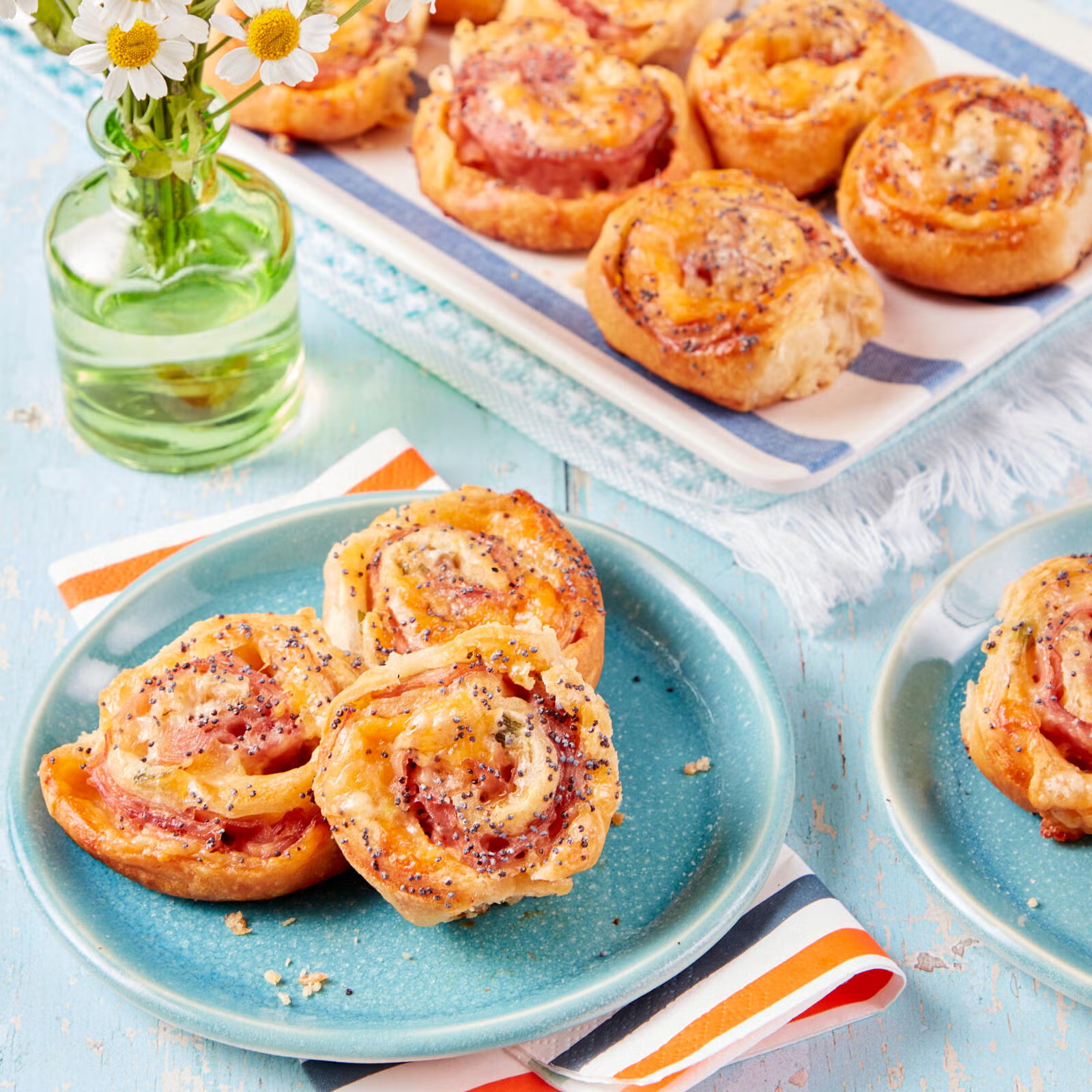 Ham and Cheese Pinwheels Image