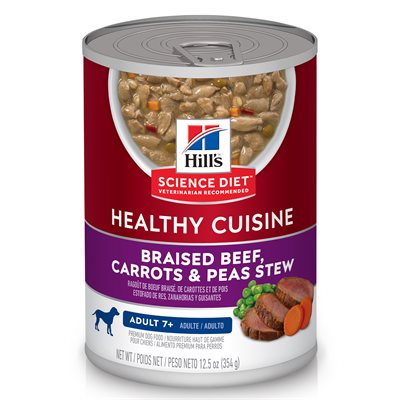 Senior Healthy Cuisine Dog Beef Carrots & Peas Image 0