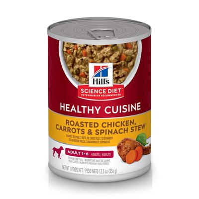 Healthy Cuisine Dog Chicken Carrots & Spinach Image 0