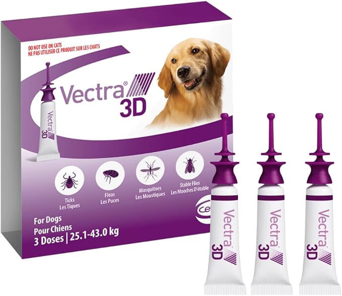 Vectra® 3D for Dogs 25.1kg to 43.0kg Image 0