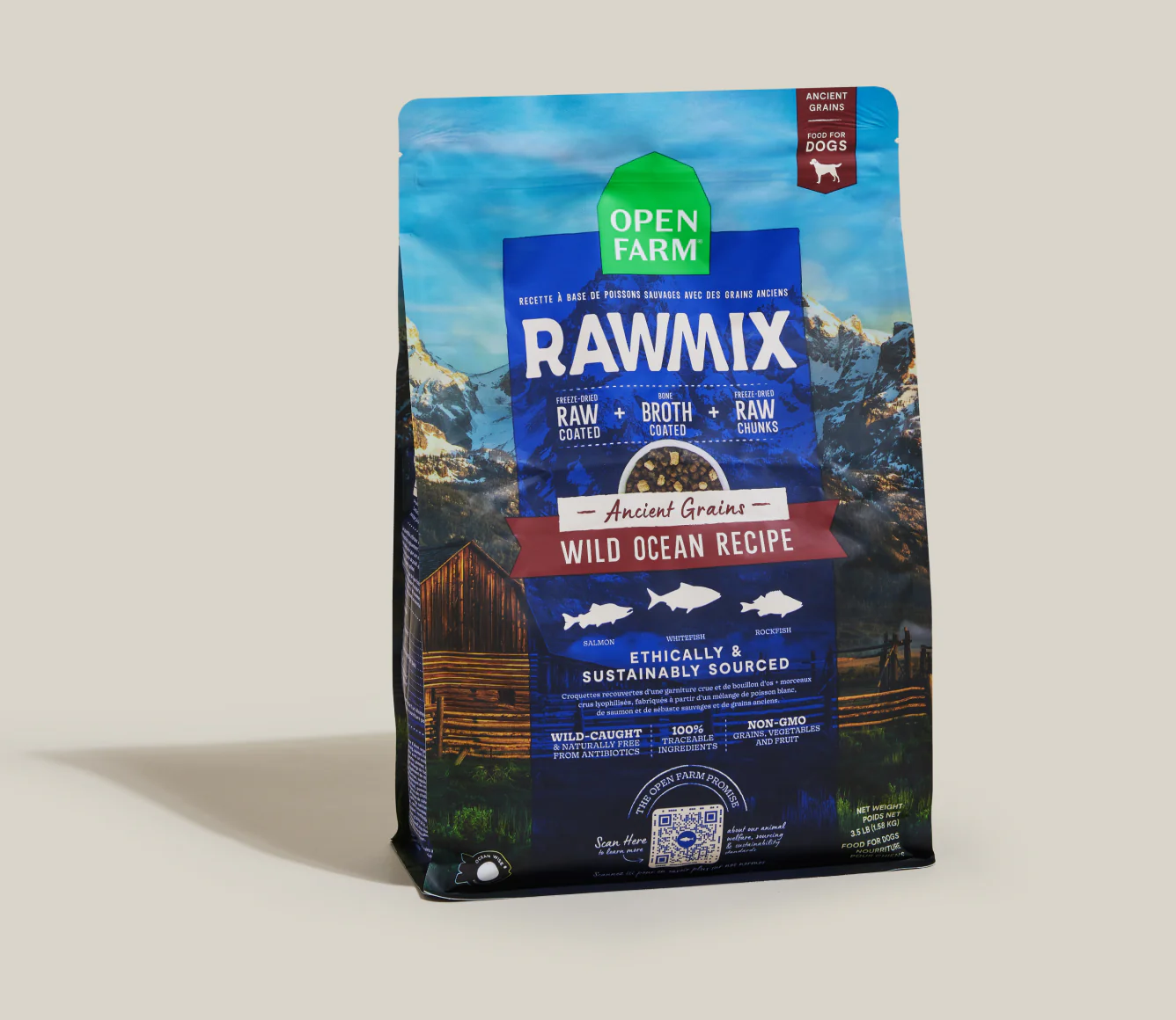RawMix Wild Ocean Recipe with Ancient Grains Dry Dog Food Image 0