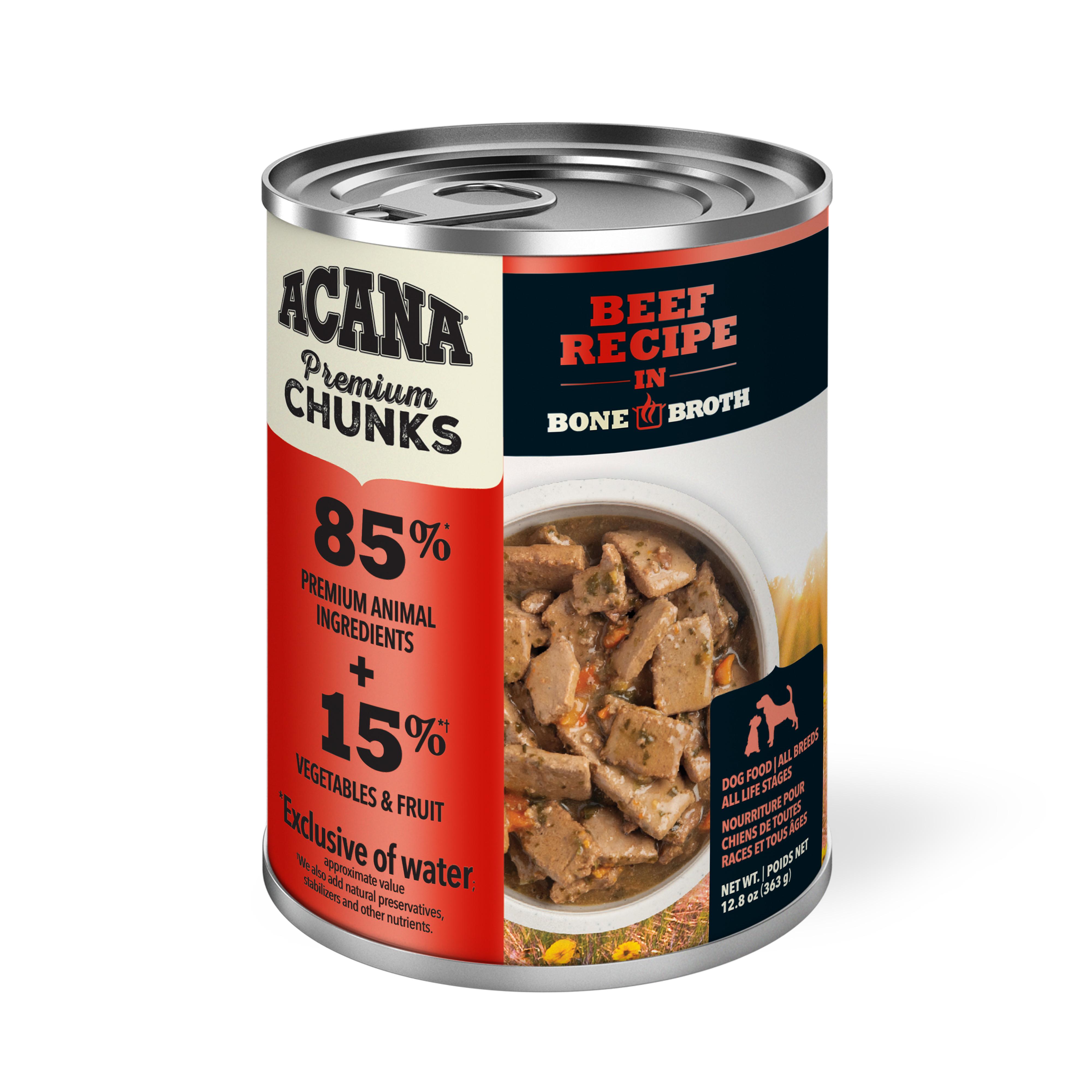 ACANA Premium Chunks - Beef Recipe in Bone Broth Image 0