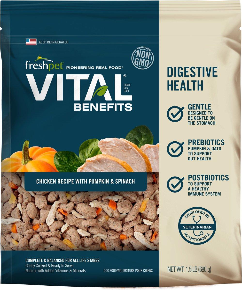 BENEFITS Digestive Health Chicken Recipe with Pumpkin & Spinach Fresh Dog Food Image 0