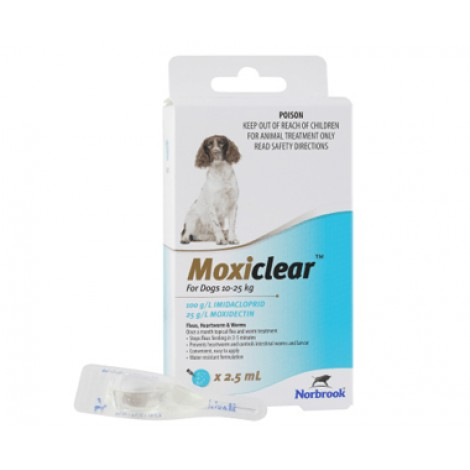 Moxiclear For Dogs 10-25kg Blue Image