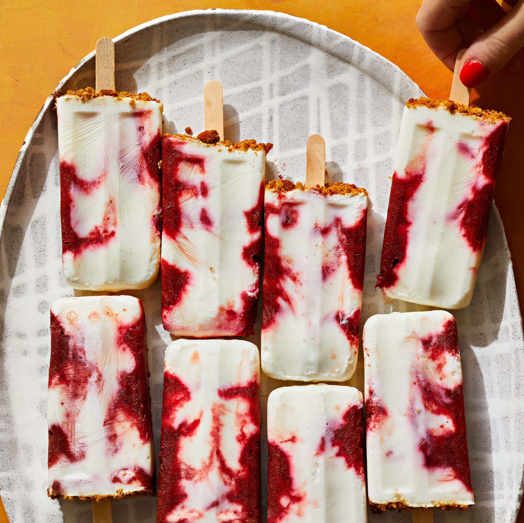 Cherry Fro-Yo Pops Image