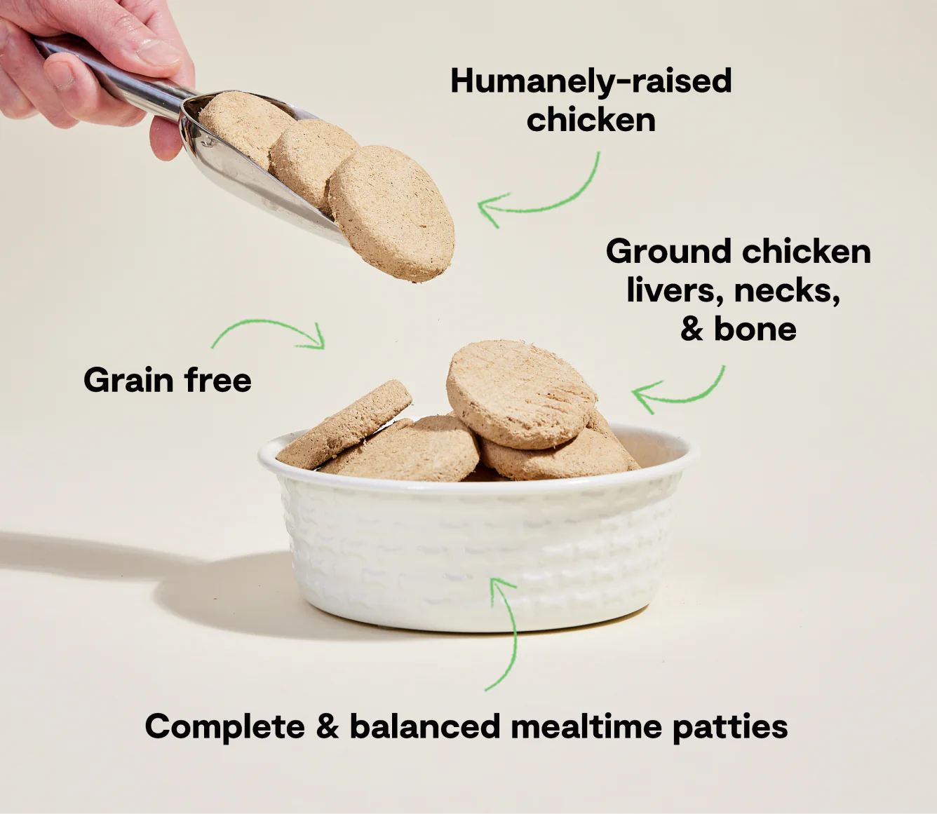 Harvest Chicken Freeze-Dried Raw Patties Freeze-Dried Dog Food Image 2