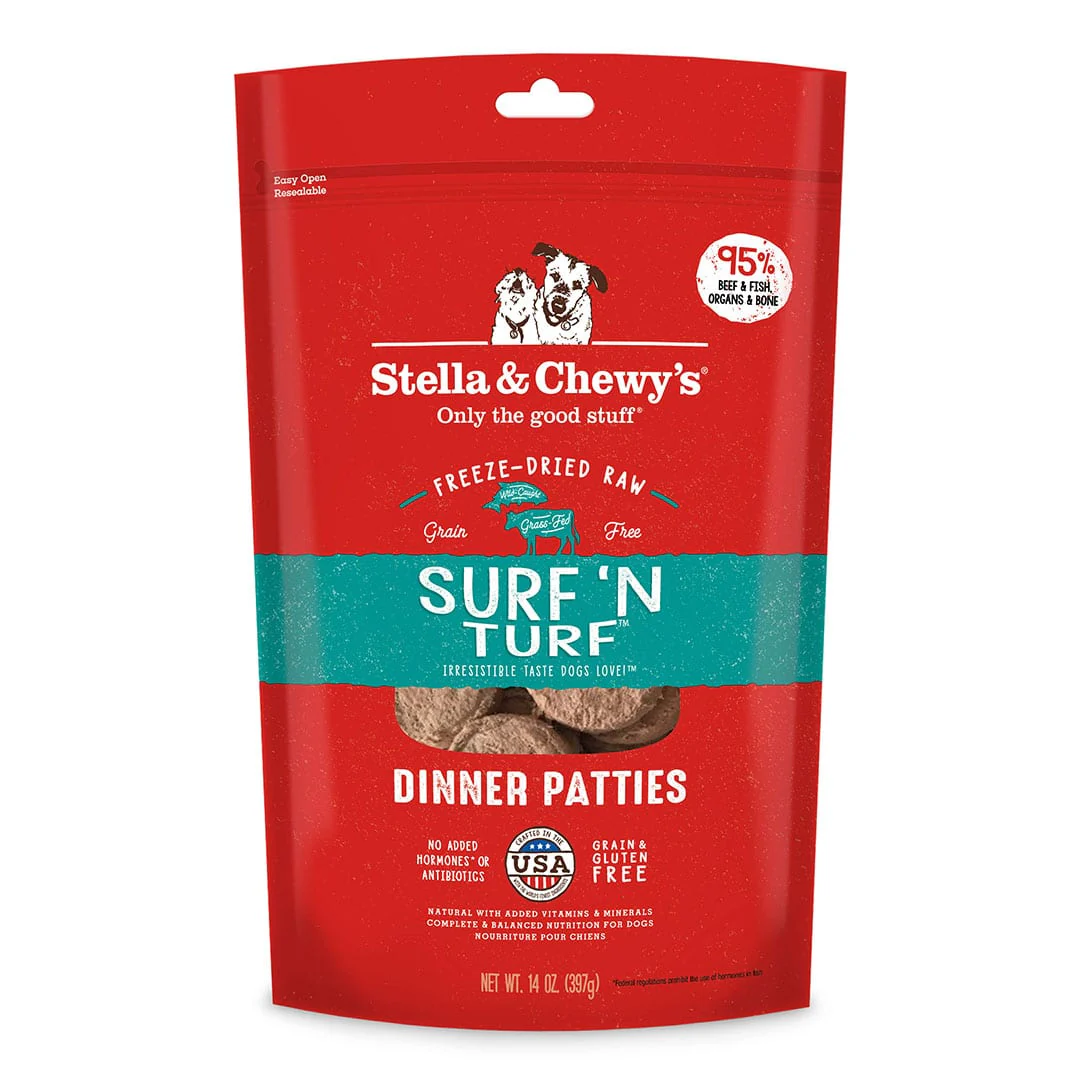 Surf 'N Turf Dinner Patties Freeze-Dried Raw Dog Food Image