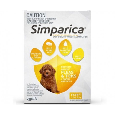 Image for Simparica Yellow Puppy